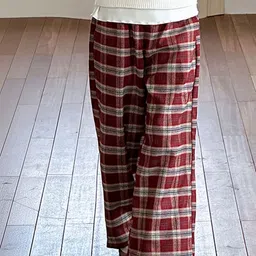 LULU & SKY Girls Checked Easy Wash Trousers-picture-44