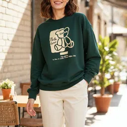 Calm Down Women Printed Sweatshirt image 4