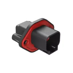 AMPHENOL INDUSTRIAL ATP04 Automotive Connector Socket Black Flange Mount 2 Way Crimp Termination, ATP04-2P-PM07G image 2