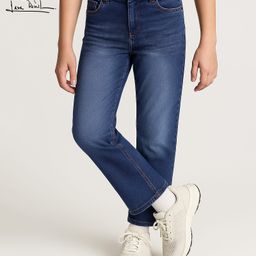 arias by lara dutta Arias Denim Full Length Washed Jeans With Stretch - Blue-picture-1