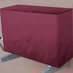 The Furnishing Tree Maroon Printed Air Conditioner Cover image 3