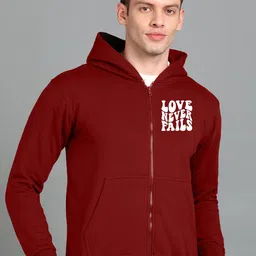 FALTU.CO Men Printed Hooded Sweatshirt image 3