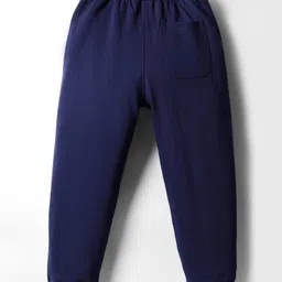 Pine Kids Knit Full Length Lounge Pant With Text Print - Navy Blue image 2