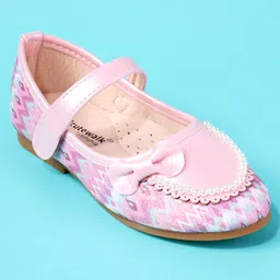 Cute Walk by Babyhug Ballerina With Bow & Pearl Applique - Pink image 3