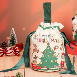 The Zappy Box Green & White Drawstring Gift Bag-picture-17