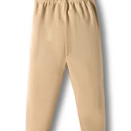 Rikidoos Full Sleeves Brand Name Printed Hooded Sweatshirt With Joggers Set - Fawn image 5