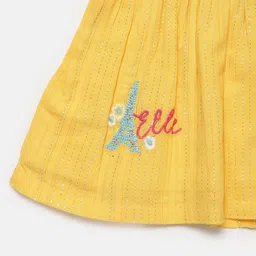 ELLE Yellow Peplum Top image 4