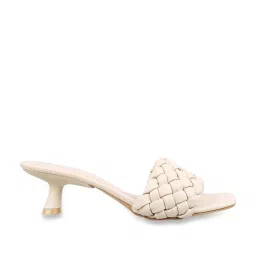 Mochi Women's Beige Casual Sandals image 3