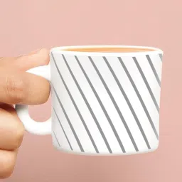 Larah by Borosil Multicolor Ceramic Tea & Coffee Mug - Set fo 6 100ml image 3