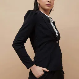 Code By Lifestyle Black Regular Fit Blazer image 3