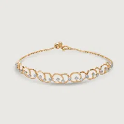 Mia by Tanishq 14k (585) Diamond Yellow Gold Bracelet for Women image 3
