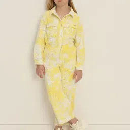 VERO MODA GIRL Lemon Drop Cotton Embellished Pants image 4