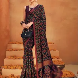 Elora Black Woven Saree-picture-27