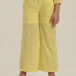 VERO MODA GIRL Popcorn Cotton Embroidery Pants-image-32