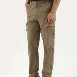United Colors Of Benetton Brown Straight Fit Cargos image 3