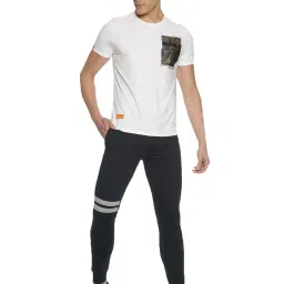 Force NXT Grey & Navy Cotton Regular Fit Logo Printed Joggers - Pack Of 2 image 3