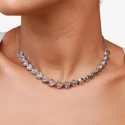 Sohi Silver Designer Statement Short Necklace image 3