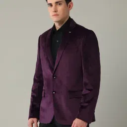 Arrow Purple Slim Fit Blazer image 3