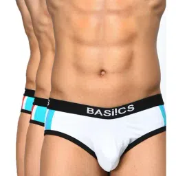 BASIICS by La Intimo White Briefs - Pack of 3-picture-49
