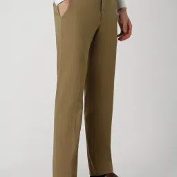 Van Heusen Brown Slim Fit Trousers image 3