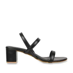 Iconics Women's Black Sling Back Sandals-image-73