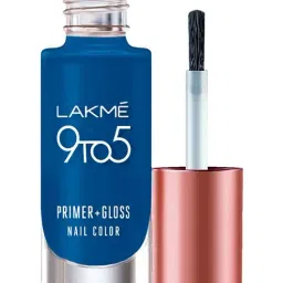 Lakme 9 to 5 Primer & Gloss Nail Colour Blue Ocean - 6 ml-picture-12