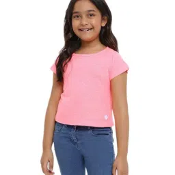 Tales & Stories Kids Pink Cotton Regular Fit T-shirts-picture-15
