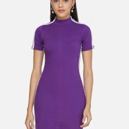 Scorpius Purple Regular Fit Bodycon Dress-picture-8