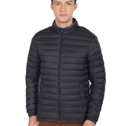 Arrow Sport Navy Regular Fit Quilted Jacket-picture-29