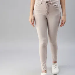 SHOWOFF Clean Look Pink Skinny Fit Denim Jeans-image-46