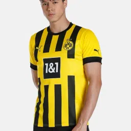 Puma Yellow Regular Fit Printed Jersey-image-29