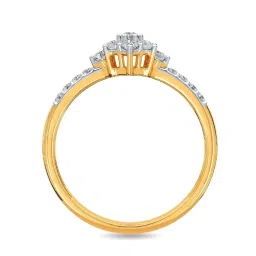 Kisna Diamond & Gold Jewellery Amanya 14k (585) Diamond & Gold Ring For Women image 3
