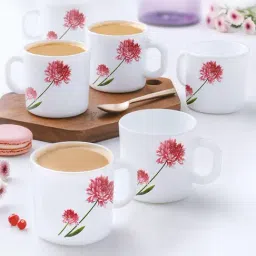 Larah by Borosil Multicolor Ceramic Tea & Coffee Mug - Set of 12 180ml-picture-31