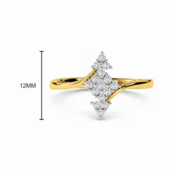 Kisna Diamond & Gold Jewellery Rebeka 18k (750) Diamond & Gold Ring For Women image 3