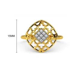 Kisna Diamond & Gold Jewellery Shena 18k (750) Diamond & Gold Ring For Women image 3