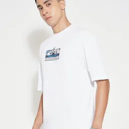 Sf Jeans By Pantaloons White Relaxed Fit Printed T-Shirt image 3