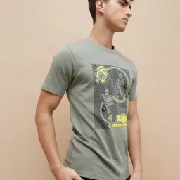 Kappa Sage Cotton Regular Fit Printed T-Shirt image 3
