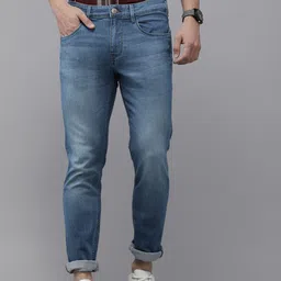 u.s. polo assn. denim co. U S Polo Assn Denim Co Men Blue Brandon Slim Tapered Fit Light Fade Stretchable Jeans image 1