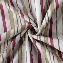 Romee Multi Cotton Stripes Bed Sheets image 3