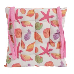 Romee White Polyester Printed Chair Pads image 3