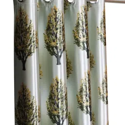Romee Green Polyester Floral Curtains and Sheers image 2