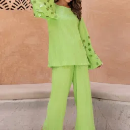 BInfinite Green Pistachio Embellished Coords-Set image 3