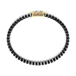Candere by Kalyan Jewellers BIS Hallmark 14K (585) Pure Yellow Gold Flexi Bracelet for Men image 3