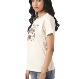 Royal Enfield Cream Where Next Crew T-Shirt image 3