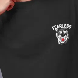 Leotude Men Graphic Printed Round Neck Cotton Oversized T-shirt image 3