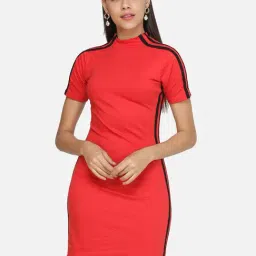 Scorpius Red Regular Fit Bodycon Dress-picture-42