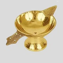 ASTRO-D Brass Gold-Toned Religious Figurine Showpiece image 2