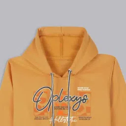 Bolly Lounge Boys Yellow Cotton Regular Fit Printed Sweatshirt image 4