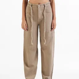 LOVEGEN Men Straight Fit High-Rise Low Distress Jeans-image-1