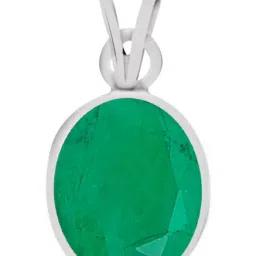 Clara Green Emerald 4.8cts Sterling Silver Pendant-image-93